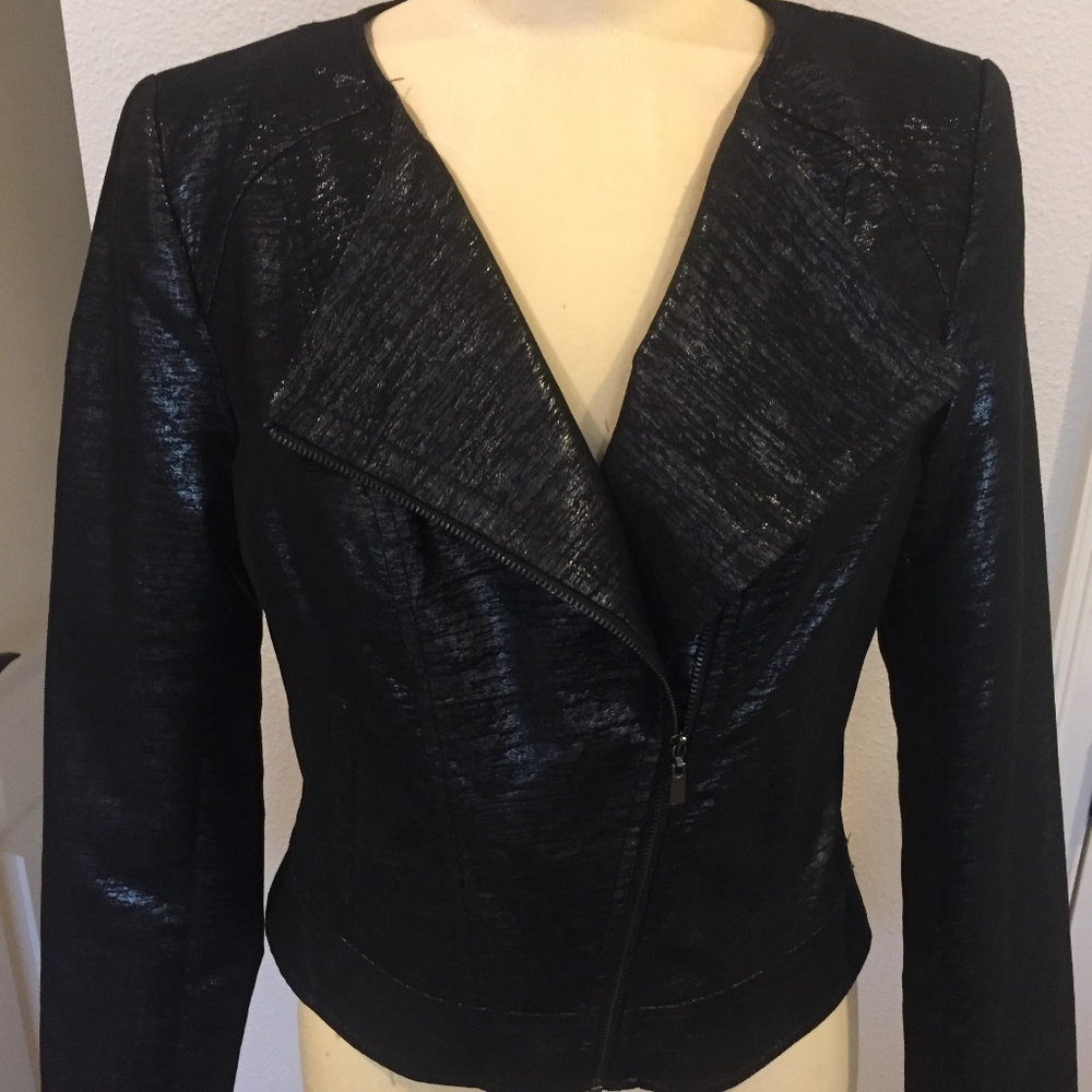 Laundry Black Metallic Short Jacket